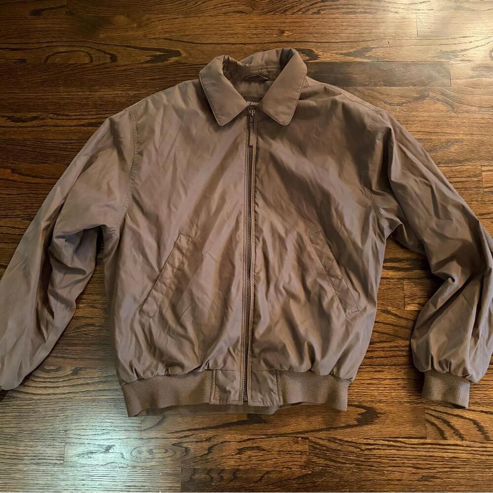 St-John-S-Bay Men's Brown And Purple Jacket